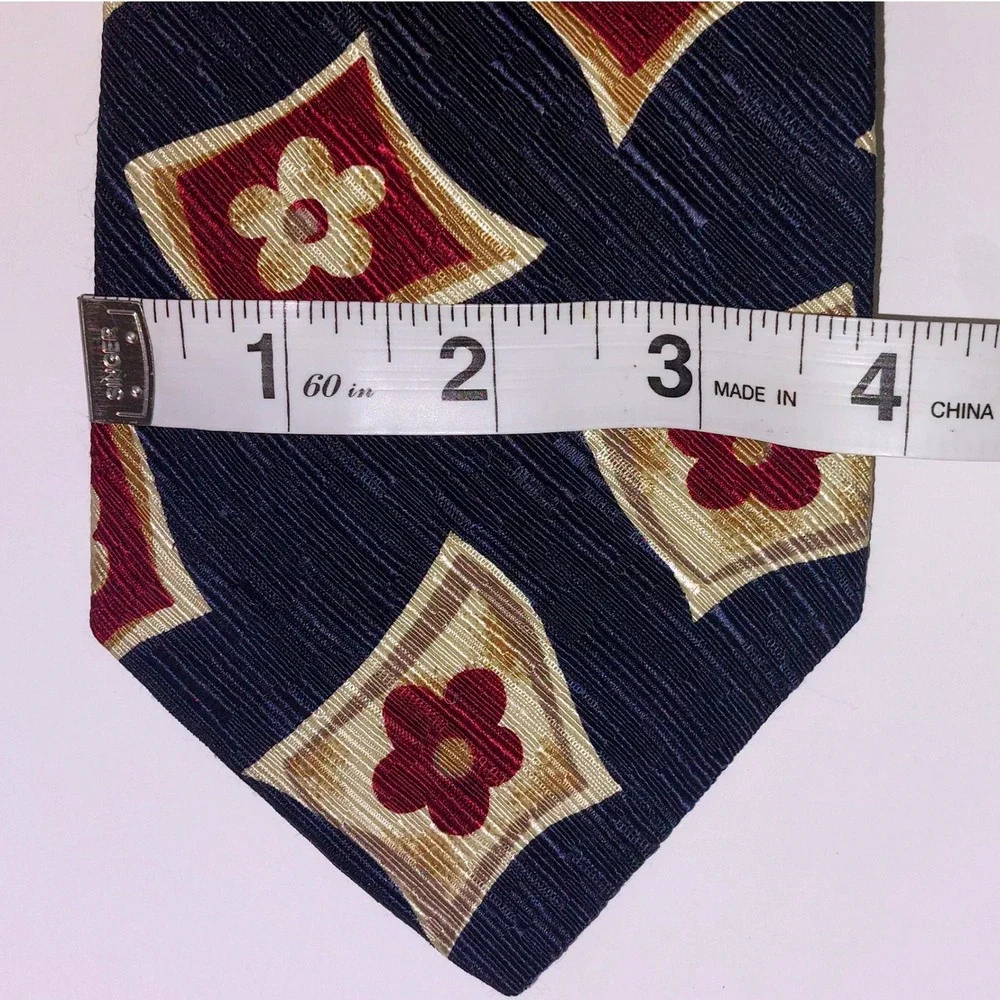 Philippe Perrier Geoffrey Beene Silk Ties Brown Paisley Blue Floral Vintage  Two